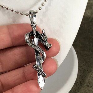 5/$20 Magic Dragon Sword Necklace Charm Game of Thrones Gift
